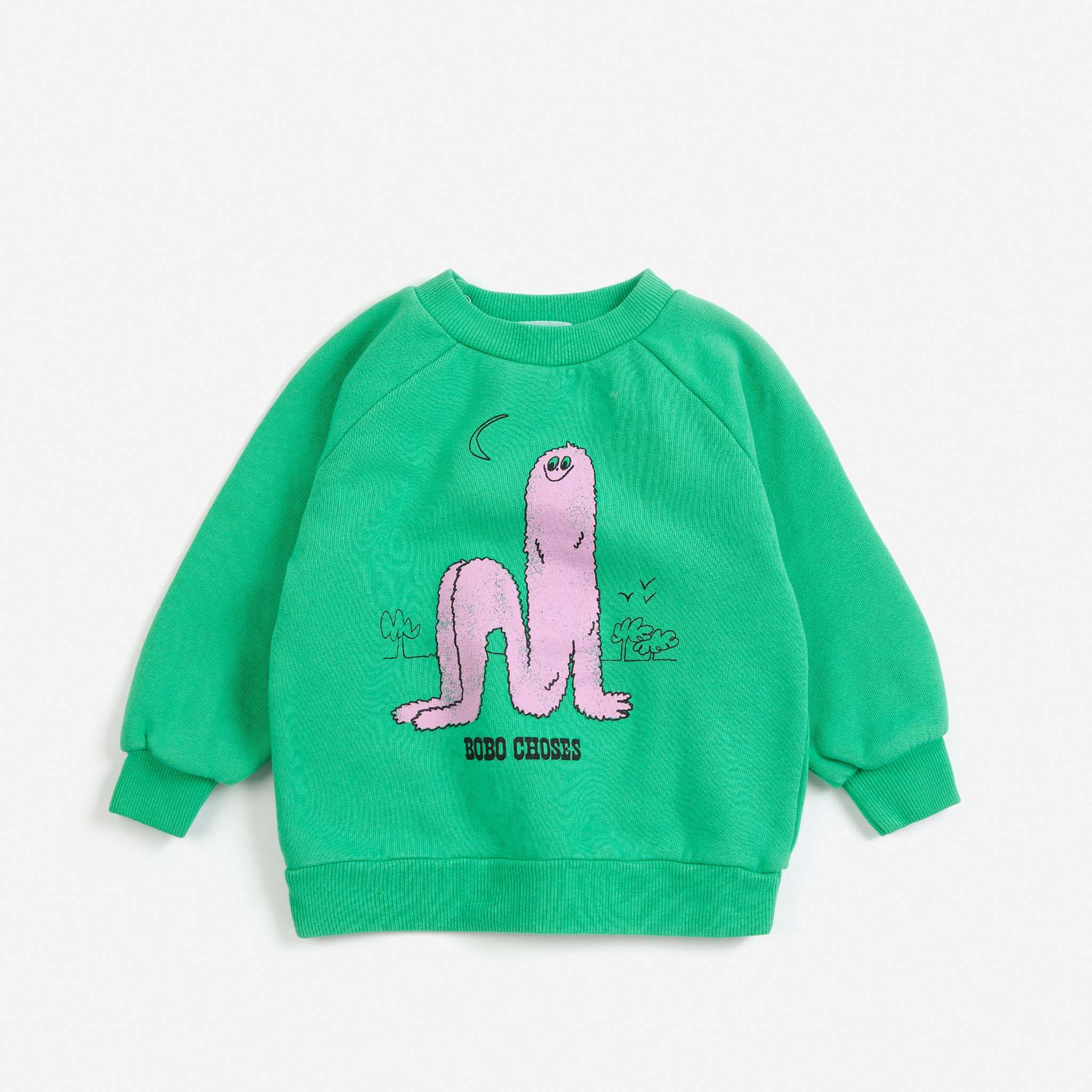 【BOBOCHOSES】Drop1「All About Monsters」B226AB051 Long Pinky Puff sweatshirt BABY