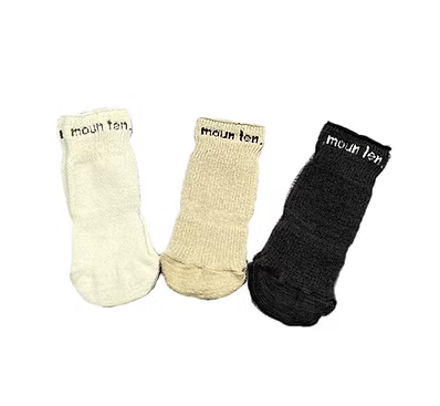 【MOUNTEN.】BA03-0112 baby tube socks (organic cotton mix)