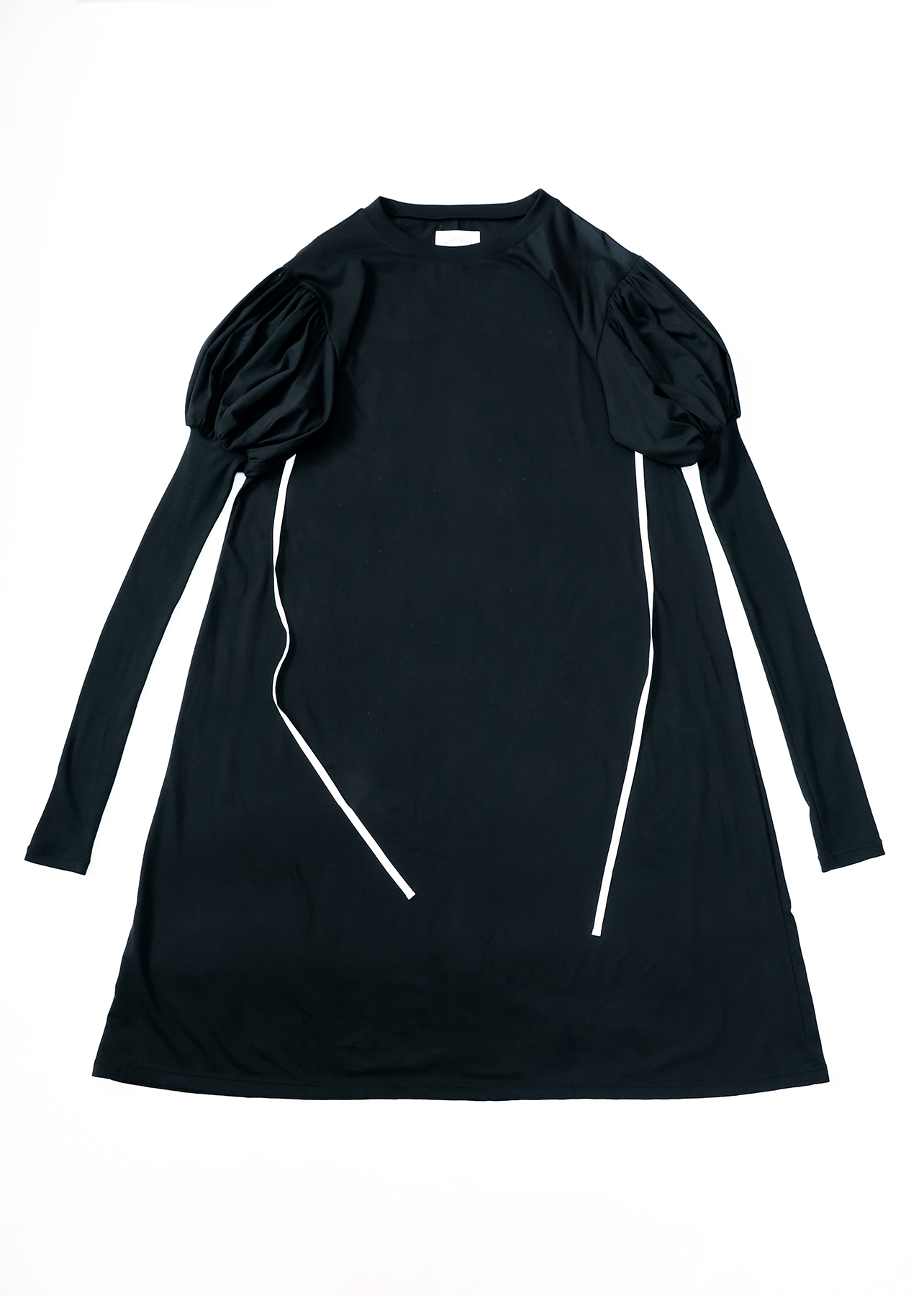 【michirico】MR26AW-21 Puff sleeves dress/adult/ブラック