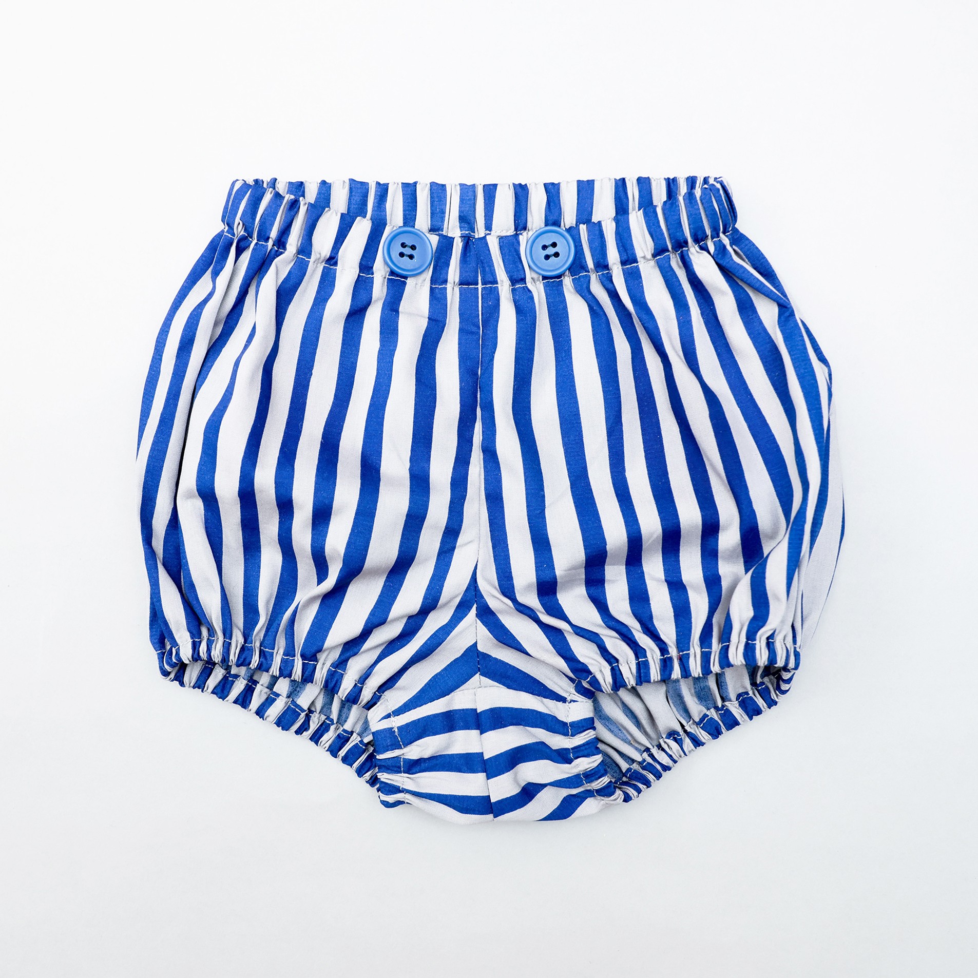 【michirico】MR26SS-27 Hand stripes baby bloomers/baby/ブルー&グレー