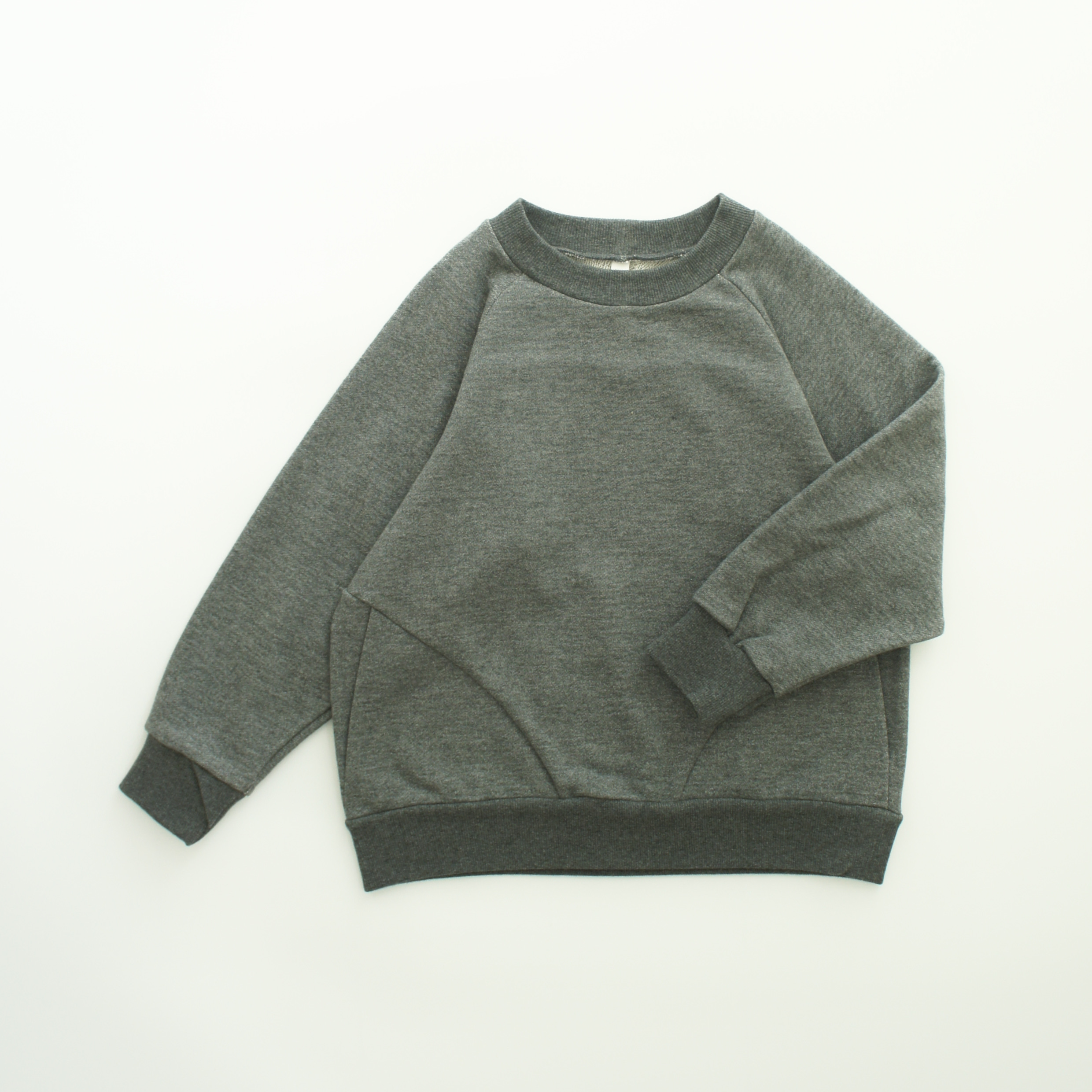 【MOUNTEN.】MT109-1811 sweat crewneck/dark heather gray