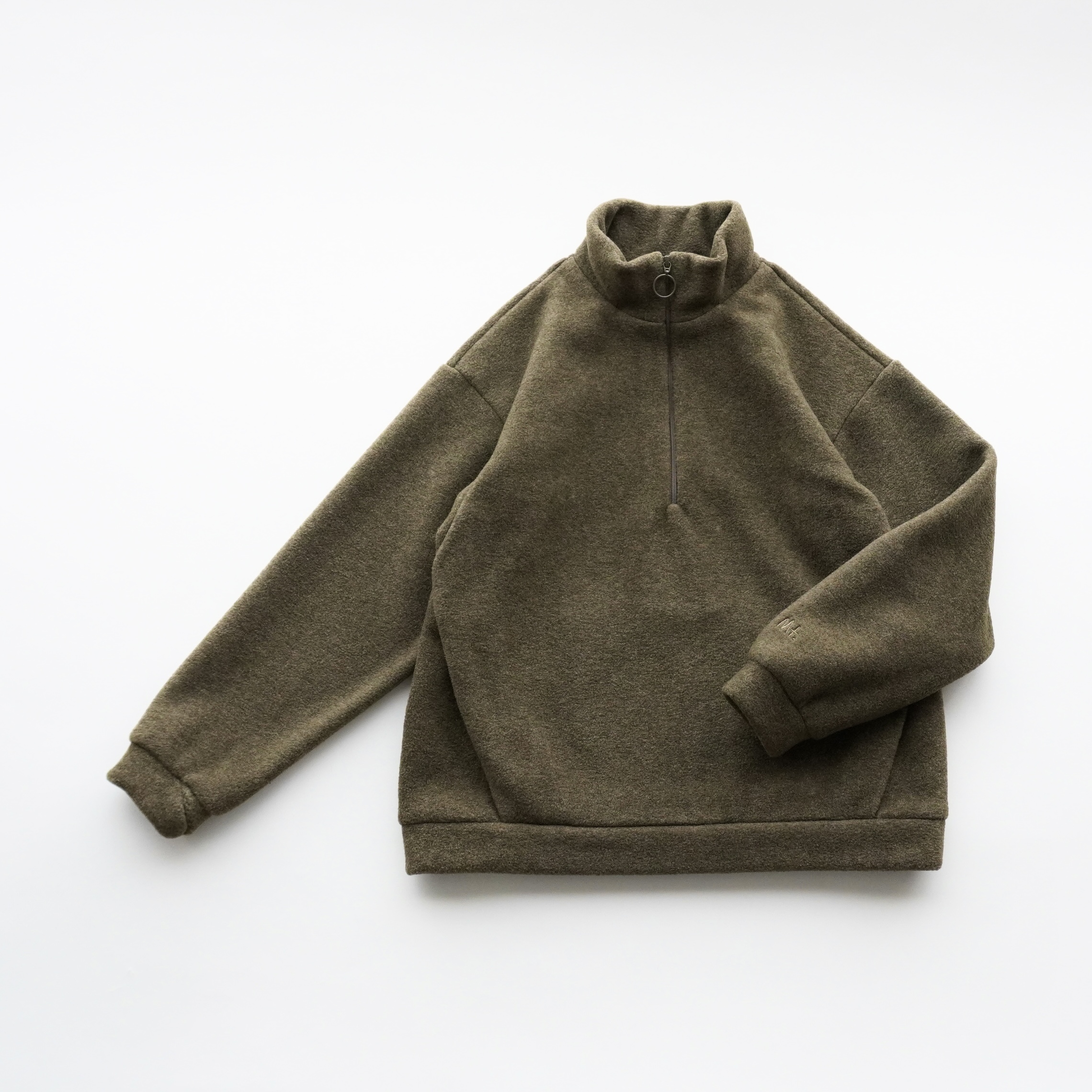 【MOUNTEN.】MT84-1823 melange fleece half zip/キッズ110～おとな