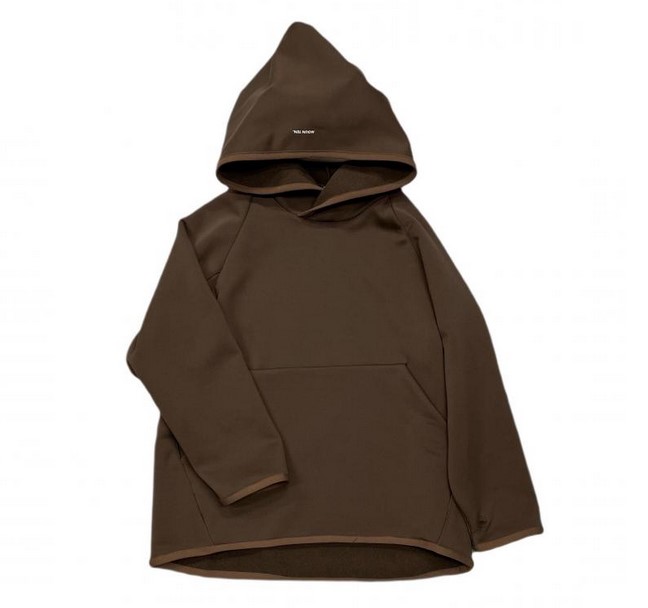 【MOUNTEN.】MT90-1627c CORDURA back fleece hoodie cocoa