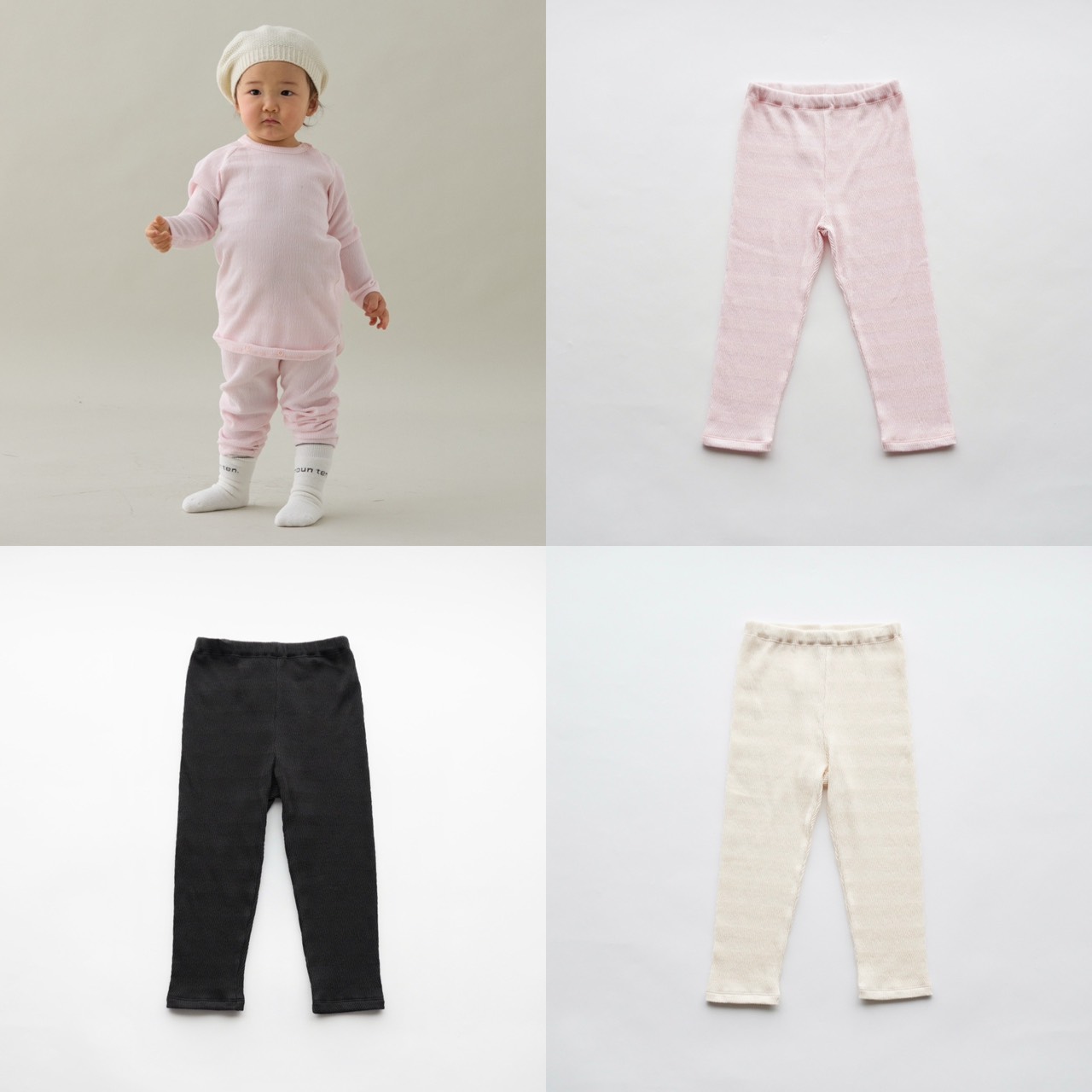 【MOUNTEN.】BP10-0402 zigzag rib leggings BABY