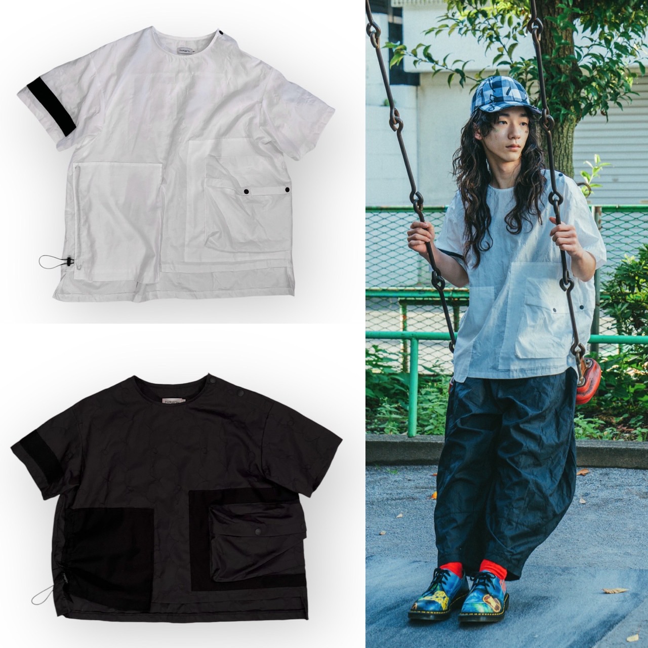 【frankygrow】25SSH-086 GURUGURU STITCH POCKET PULLOVER