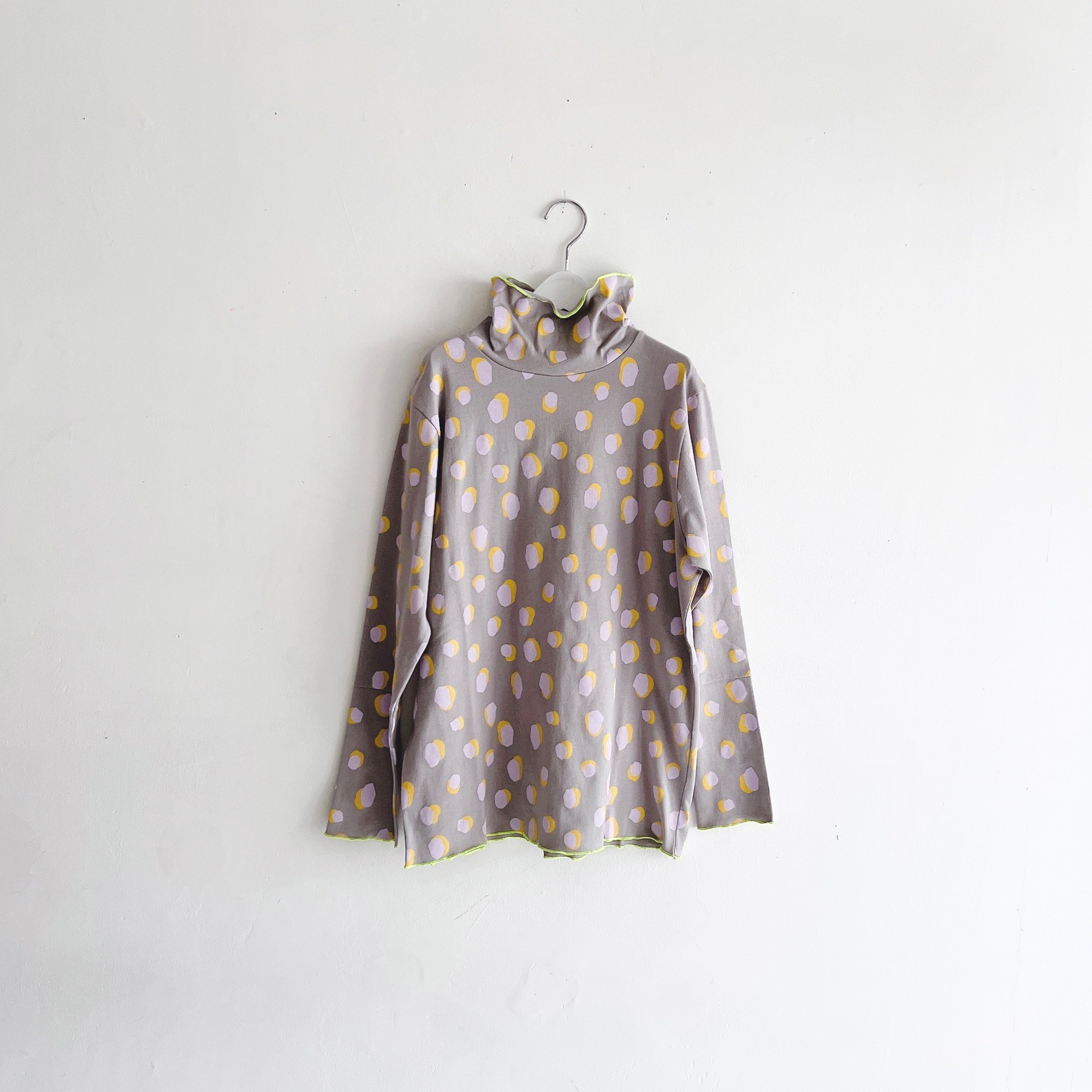 【frankygrow】24FWCS-482 ORG.PT PEBBLE HIGHT-NECK L/S TEE