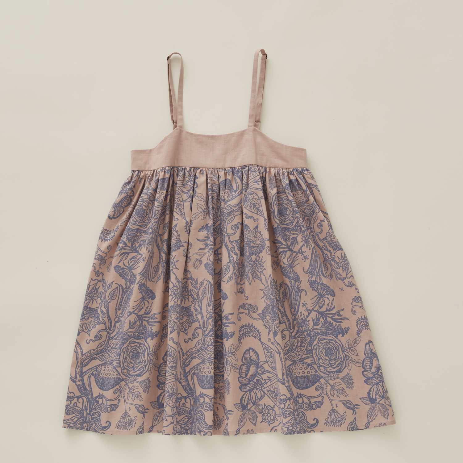 【eLfinFolk】elf-231F08 FLORA Cotton linen slip dress