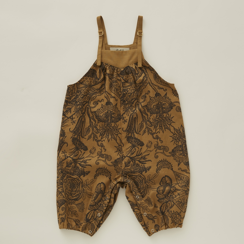 【eLfinFolk】elf-231F10 FLORA Cotton linen Rompers