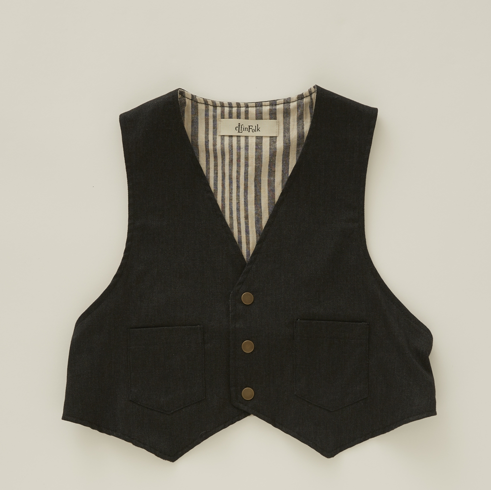 【eLfinFolk】1st入荷済 elf-231F29 Denim vest