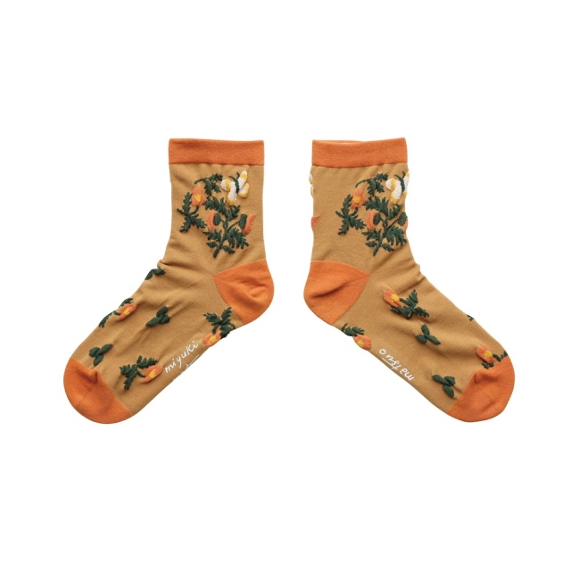 【松尾ミユキ】Float socks Flower BR