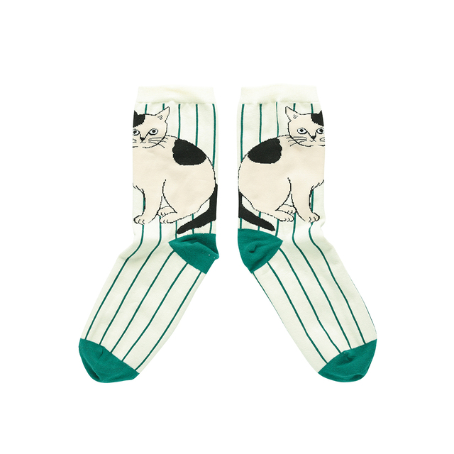【松尾ミユキ】Stripe socks Pumpkin