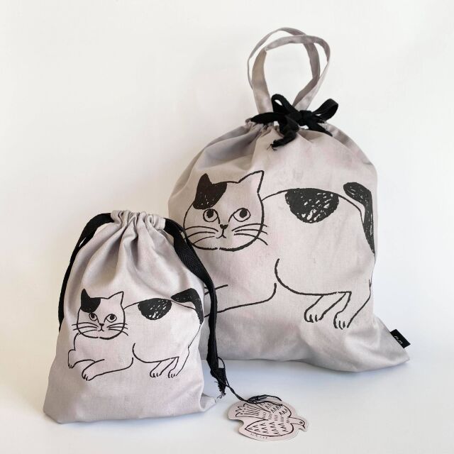 松尾ミユキ Reversible Drawstring Bag L