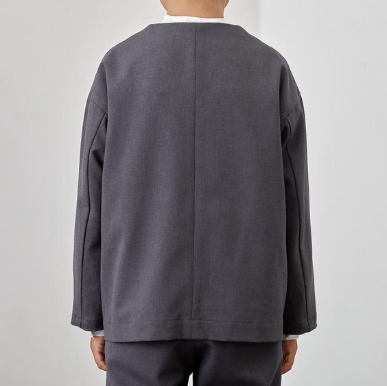 MOUNTEN.】MJ04-1105 polyester canapa jacket/charcoal