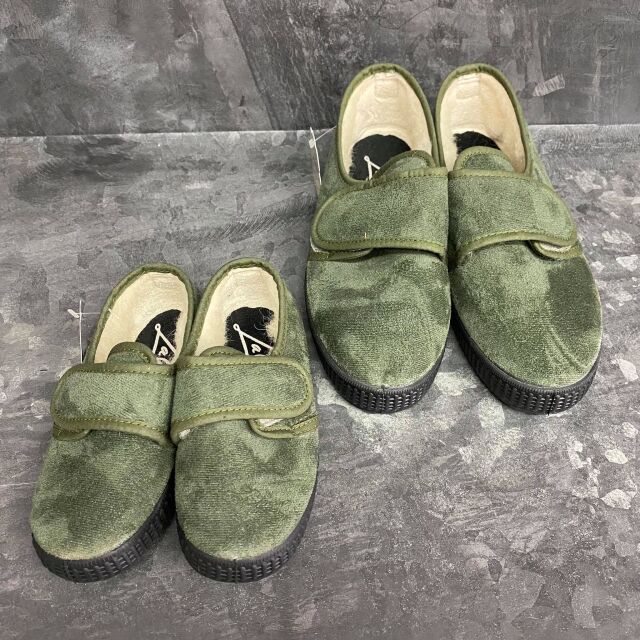 【LA CADENA】BLUCHER VELCRO MICROFIBER VELCRO LOW-CUT/VERDE(015)/キッズ～大人まで