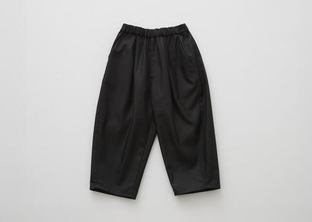 【eLfinFolk】24_elf-262F42 womens Iridescent Gabardine Barrel Pants/black