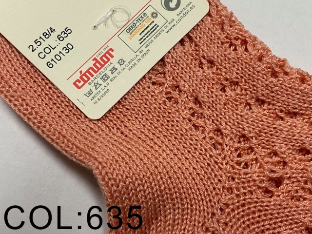 Condor パールオープンワークショートソックス Size1 9 5cm 11cm