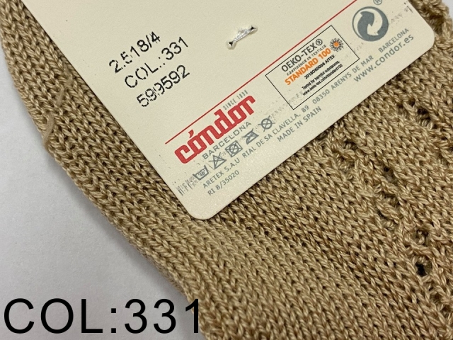 Condor パールオープンワークショートソックス Size4 13 5cm 16cm