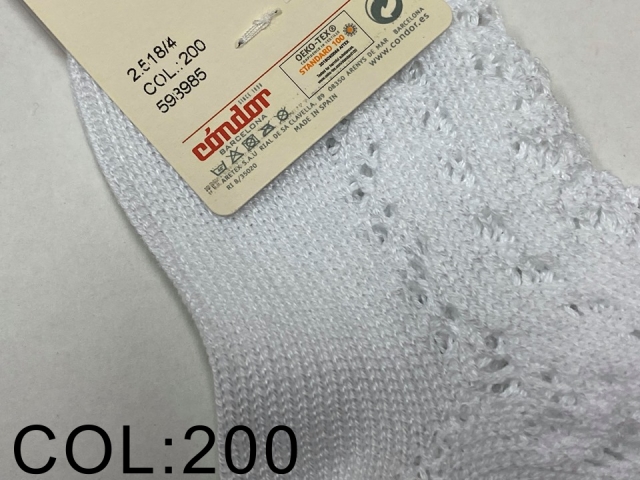 Condor パールオープンワークショートソックス Size4 13 5cm 16cm