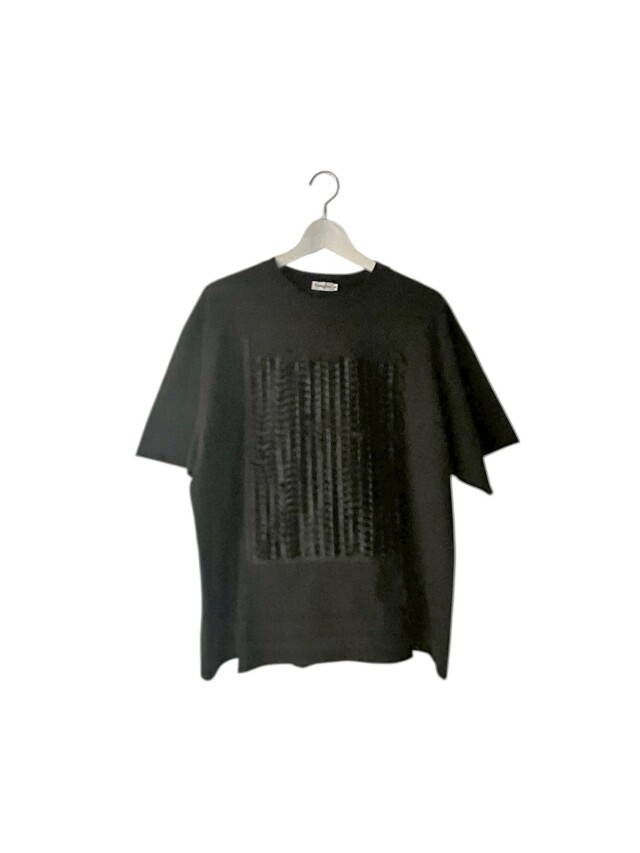 【frankygrow】26SCS-520 SQUARE RIBBON ORGANDY TEE/BLACK