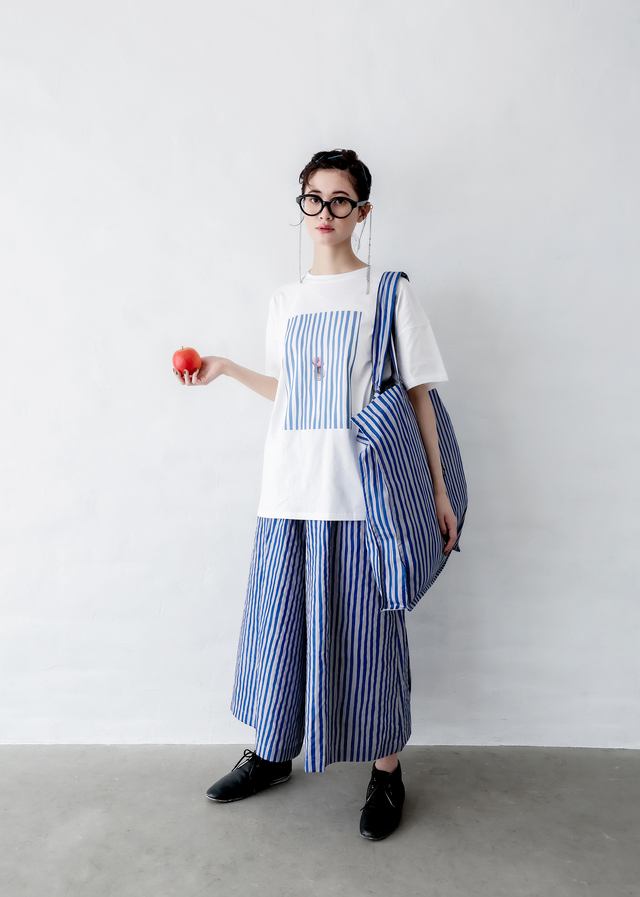 【michirico】MR26SS-04 Apple T/adult/WHITE