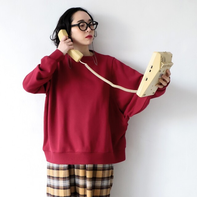 【michirico】MR25AW-14 Asymmetry pullover/adult