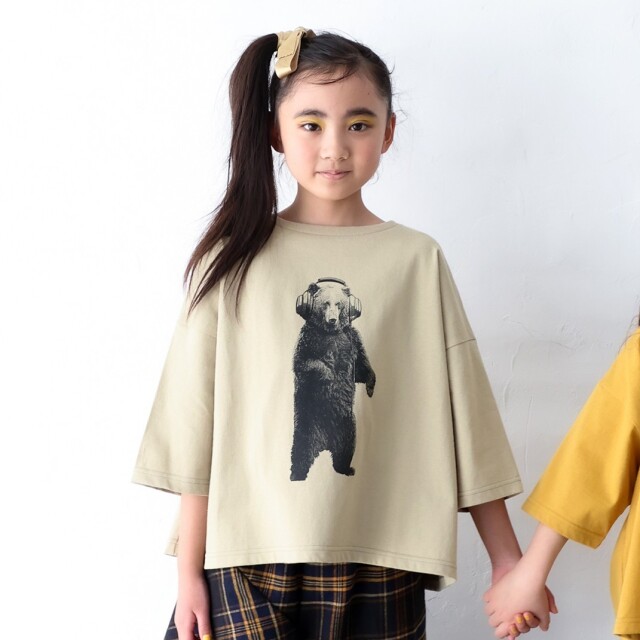 【michirico】MR25AW-01 立ちクマ T