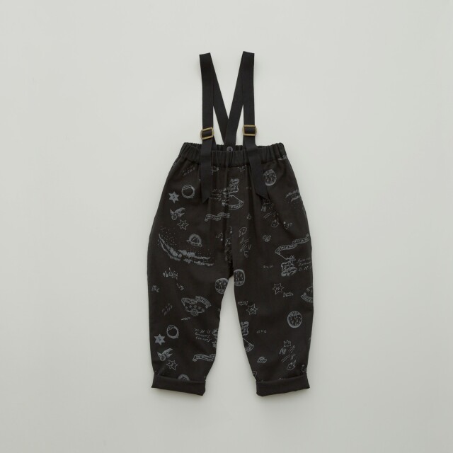 【eLfinFolk】elf-232F04 AuRora tarina printed Suspenders pants