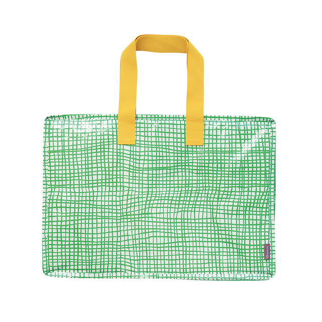 【Goma】Keep cool bag L Narrow check