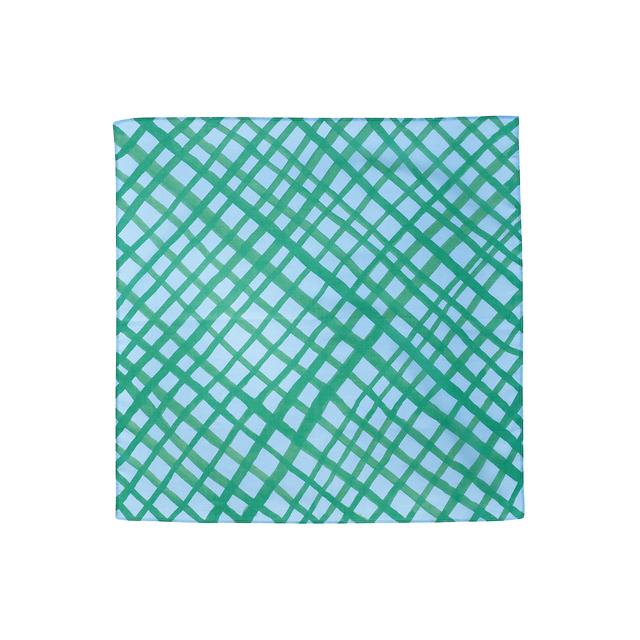 【Goma】Handkerchief Narrow check