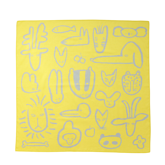 【Goma】Handkerchief-L Animal Fun