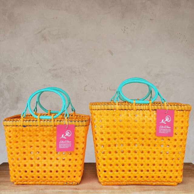 Lila Basket/Orange × Sky Blue