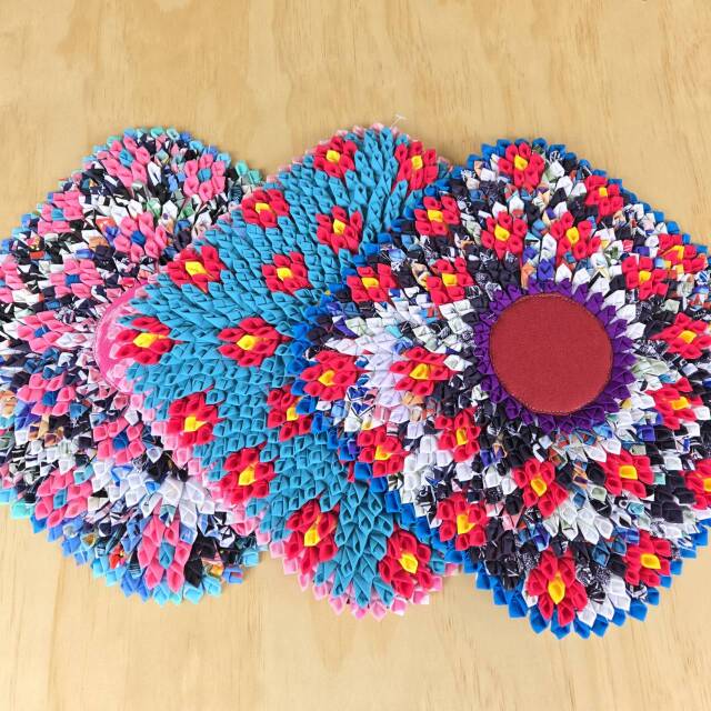 【yao】Recycle mat Square-S Mini Flower