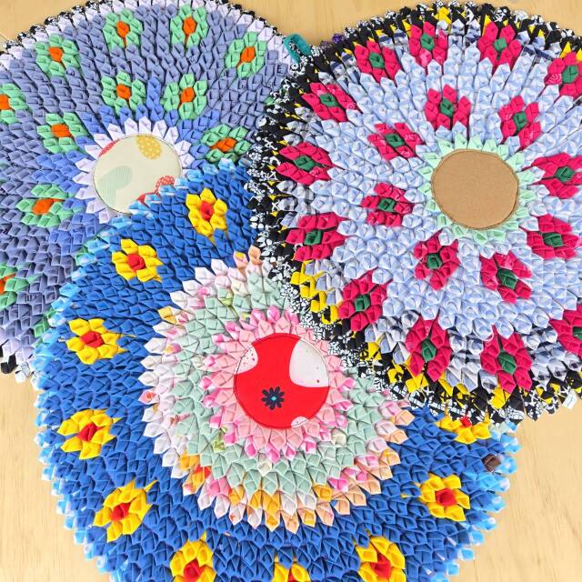 【yao】Recycle mat Circle-M Mini Flower