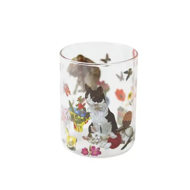 【Nathalie Late】Nathalie Lete Heat resistant Middle glass Cats