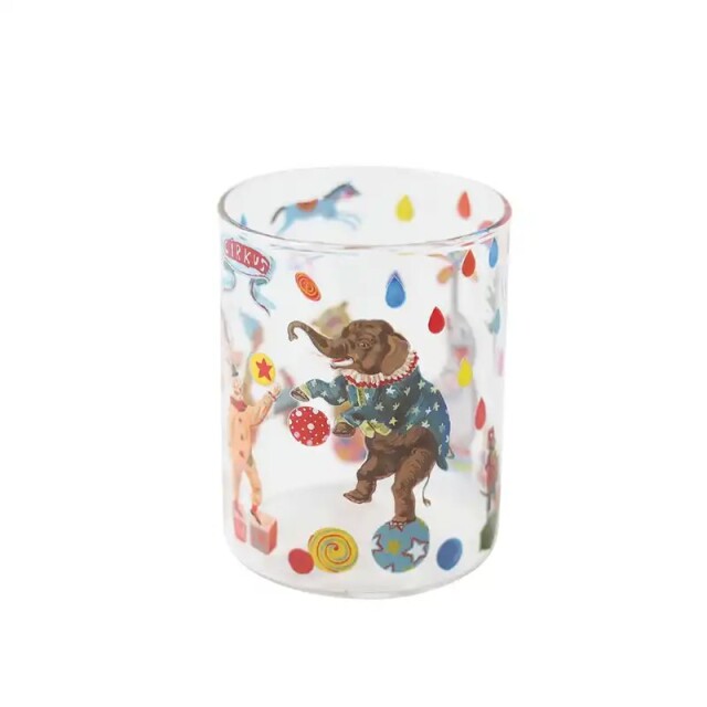 【Nathalie Late】Nathalie Lete Heat resistant Middle glass Circus