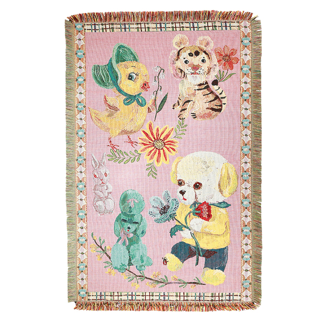 【Nathalie Lete】Tapestry Rug Chick-PK