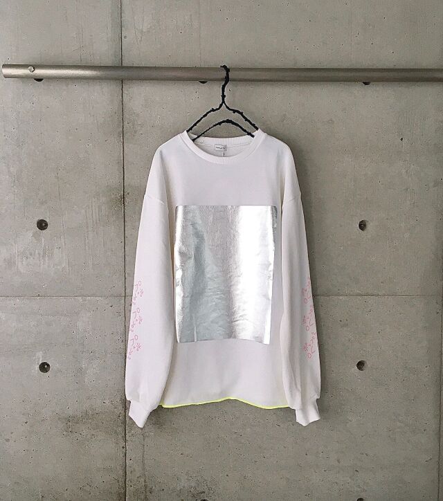 【frankygrow】stitchhouse21st limited　SQUARE HOIL SWEAT SHIRTS/WHITE