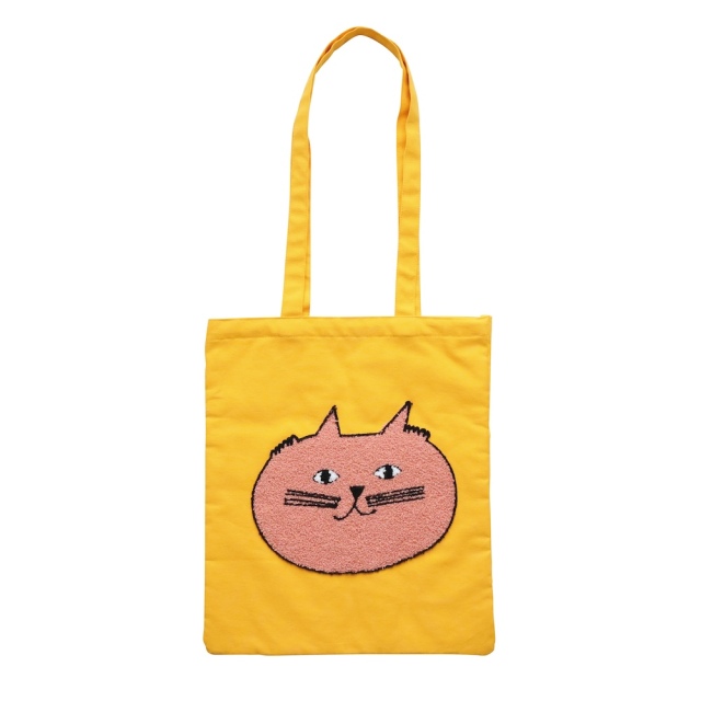 【Olya】 Fluffy Rectangle tote bag Cat