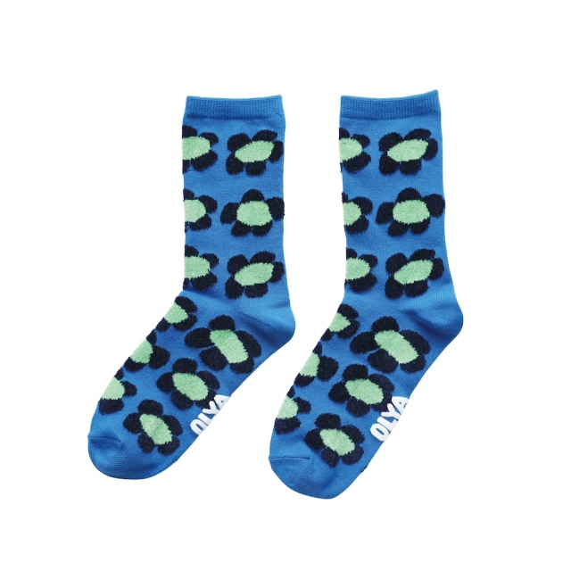 【Olya】Fluffy Socks Flower BL
