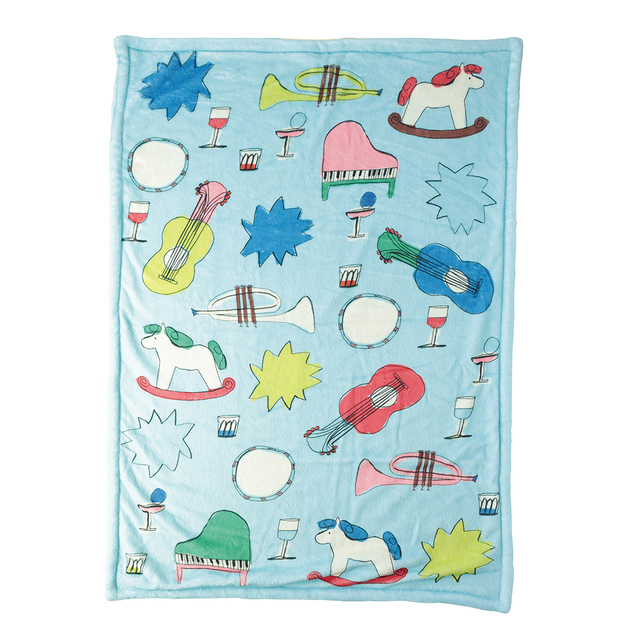 【Olya】Double layer Blanket Music fun