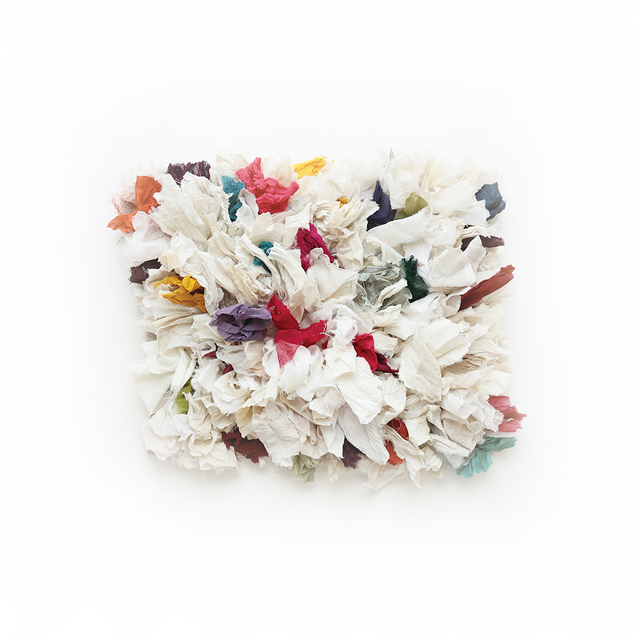 【yao】India Bushy Rug S Whitish