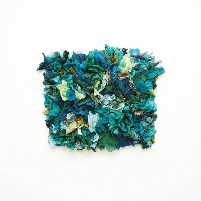 【yao】India Bushy Rug S Greenish