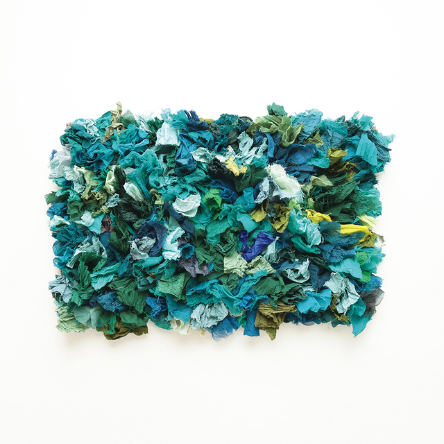 【yao】India Bushy Rug M Greenish