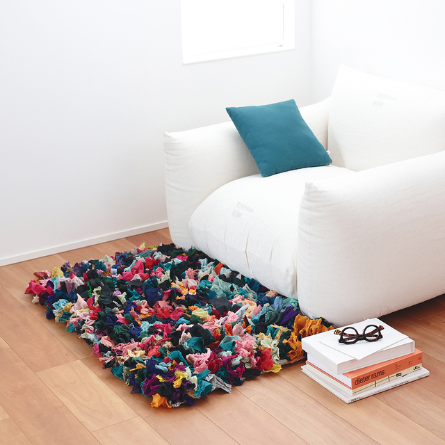 【yao】India Bushy Rug L Vivid