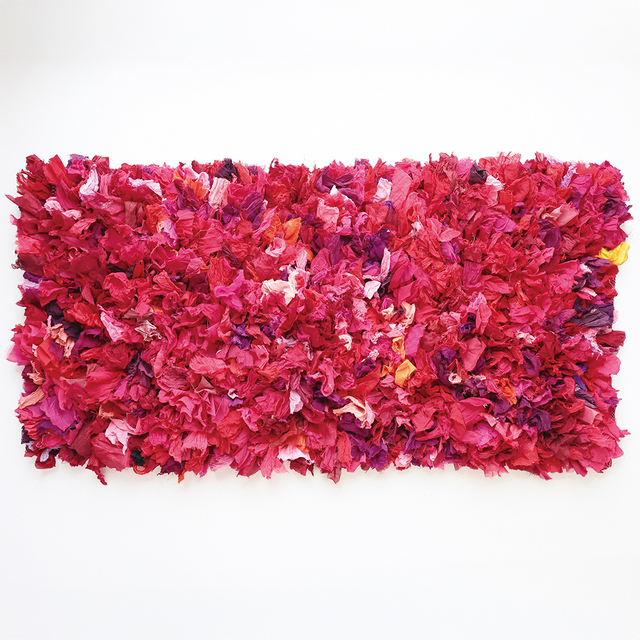 【yao】India Bushy Rug LL Reddish