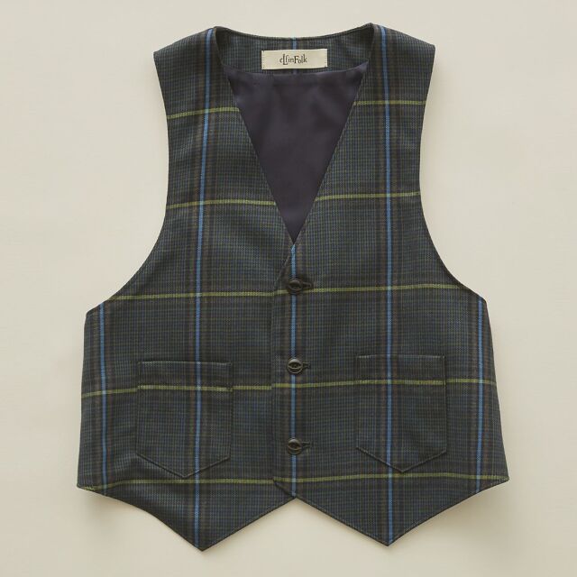 【eLfinFolk】elf-111F09 Ceremony vest チェック