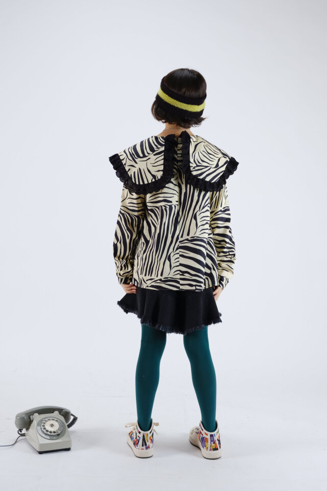 WOLF & RITA】ERMELINDA ZEBRA BLACK