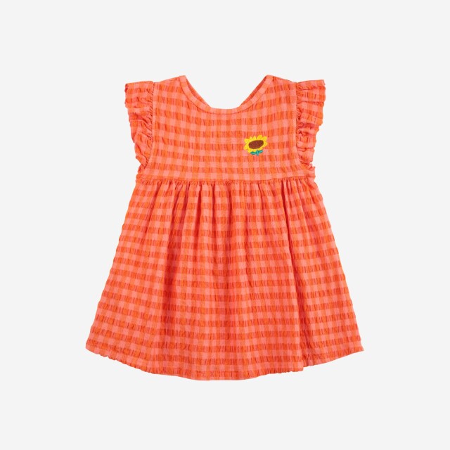 【BOBOCHOSES】Drop1「JOY」Baby B125AB080 Vichy woven dress