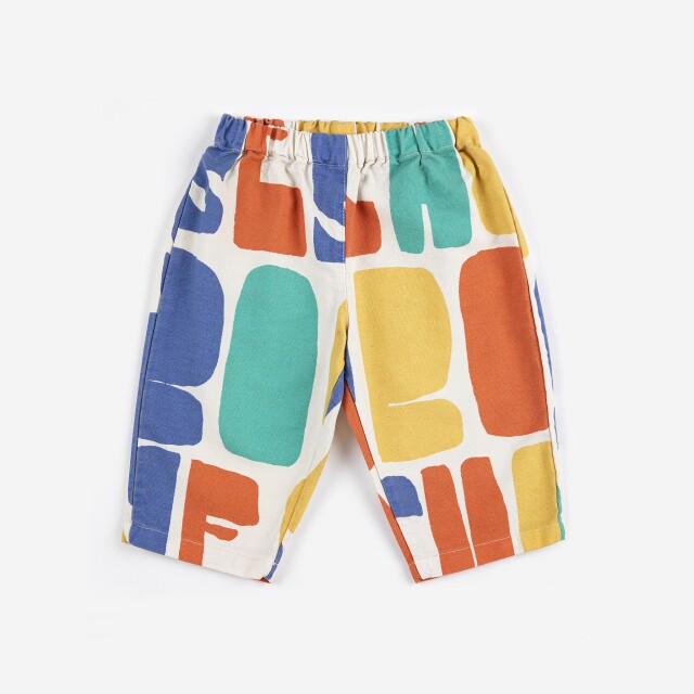 【BOBOCHOSES】Drop2「PICKLES」Baby B126AB114 obo Choses Color all over woven pants