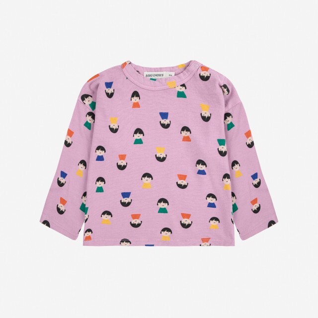 【BOBOCHOSES】Drop2「TIC TAC TOE」B225AB039 - WOVEN LONG SLEEVE.LAVENDER